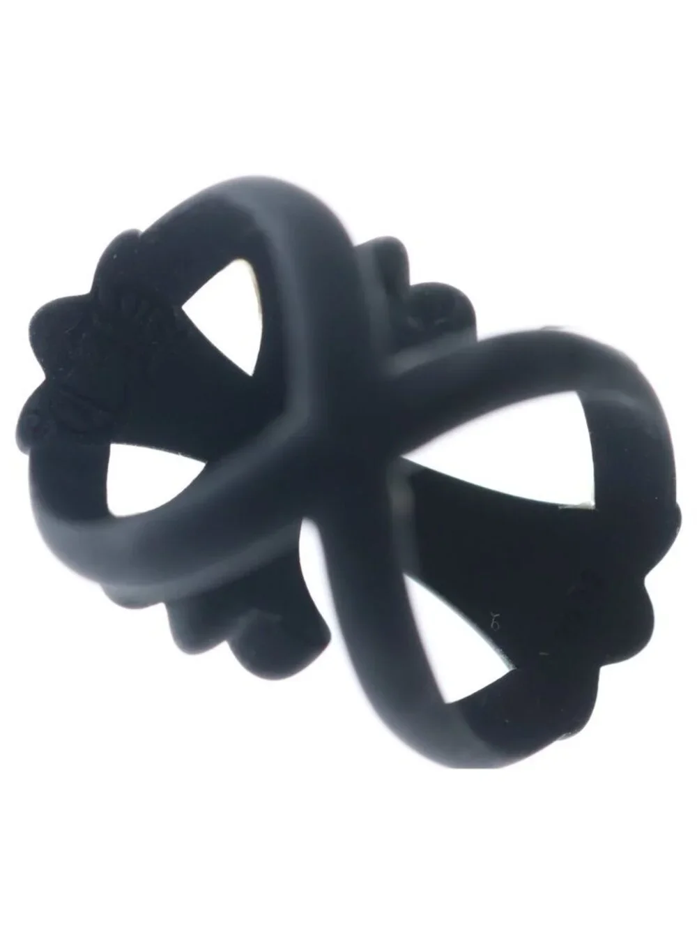 Chrome Hearts Infinity CH Crs Plstc CH Cross Ruba Ring Black